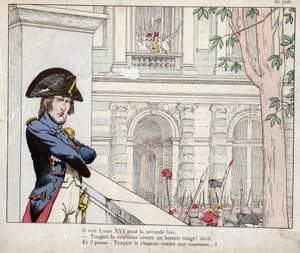 Han så Louis XVI for andre gang (Invasion of the Tuileries, 20. juni av pseudonym for Onfray de Breville Jacques Job