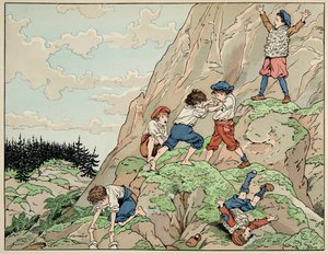 Illustrasjon hentet fra boken "" Le bon roy Henri"", illustrert av Jacques Marie Gaston Onfray de Breville dit JOB (1858-1931): Henri IV