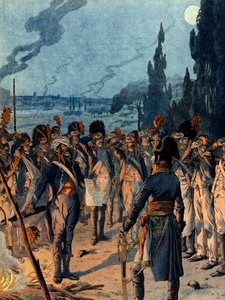 Italiensk kampanje: Om kvelden slaget ved Lodi 10. mai av pseudonym for Onfray de Breville Jacques Job