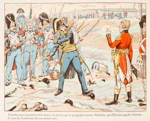 Jacques Marie Gaston Onfroy de Breville dit JOB (1858-1931) - En Waterloo Cambronne mot engelskmennene som ba ham gå i 1815, privat samling av pseudonym for Onfray de Breville Jacques Job