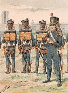 Jacques Marie Gaston Onfroy de Breville dit JOB (1858-1931) - Franske tropper holdt til enhver tid: Pied Artillery (1812), privat samling av pseudonym for Onfray de Breville Jacques Job