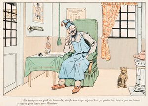 Jacques Marie Gaston Onfroy de Breville dit JOB (1858-1931) - Half Balance Writing Memories, Private Collection av pseudonym for Onfray de Breville Jacques Job