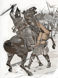 Louis VI le Gros i slaget ved Bremule (1119) "Vi tar ikke kongen av Frankrike, verken i krig eller i sjakk!" av pseudonym for Onfray de Breville Jacques Job