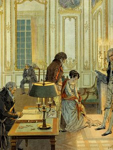 Dagen for det sivile ekteskapet til Napoleon I Bonaparte av pseudonym for Onfray de Breville Job