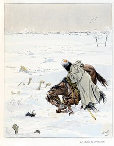 Illustrasjon fra boken "A la Glory des Betes"" tekst av A Fabre, tegninger av Jacques Marie Gaston Onfray de Breville dit JOBB