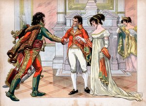 Den første konsulen Napoleon I Bonaparte av pseudonym for Onfray de Breville Job