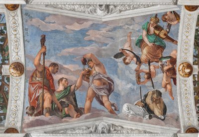 Bacchus lærte gjeterne å bruke druer av Veronese