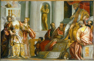 Esther vor König Ahasverus von (1528-88) Veronese