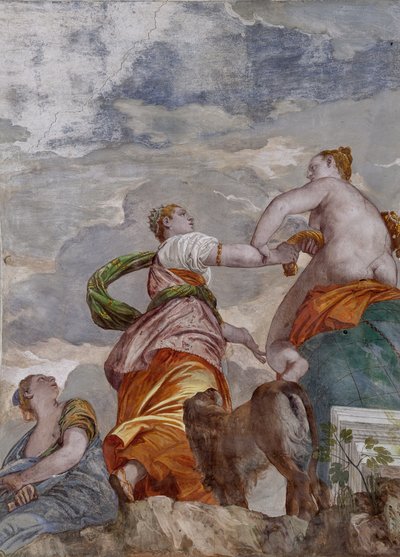 Fortune, Ambition and Envy, the Room of the little Dog, detalj av 2632662 av Veronese