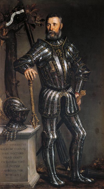 Portrett av Pase Guarienti av Paolo Caliari (1528-1588), olje på lerret av (1528 88) Veronese