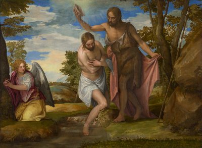 The Baptism of Christ, ca. 1550-1560 (olje på lerret) av Veronese
