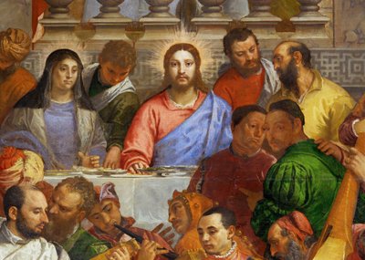 Bryllupet i Kana … av (1528-88) Veronese