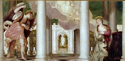 Kunngjøring. Maleri av Paolo Caliari dit Paolo Veronese (1528-1588) av Veronese