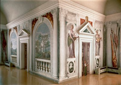 Landskap og musikere Fresco av Paolo Veronese (Paolo Caliari) (1528-1588) 1561 ca. Maser (Treviso), Villa Barbaro av Veronese