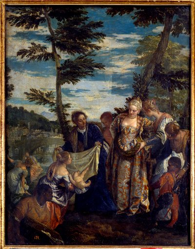Moses sparer vann. Maleri av Paolo Veronese (1528-1588) av Veronese
