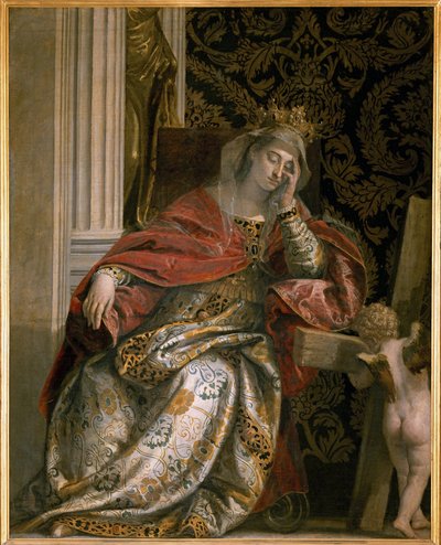 Drømmen om Saint Helena (Sainte Helene, 249-330) av Veronese, Paolo (1528-1588). Olje på lerret, størrelse: 166x134, ca. 1580, Vatikanmuseene i Viale Vaticano, Roma av Veronese