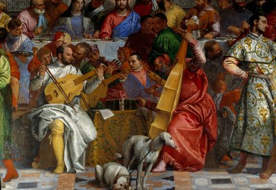 Bryllupet til Cana, detalj: musikerne. Fresco av Paolo Veronese (1528-1588) Ec. fre. av Veronese