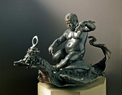 Dvergen Morgante Braccio di Bartolo, dvergen til Cosimo I de Medici (Cosimo I de Medici). Bronseskulptur av Giambologna (Giovanni da Bologna eller John of Bologna eller Boulogne av Giambologna