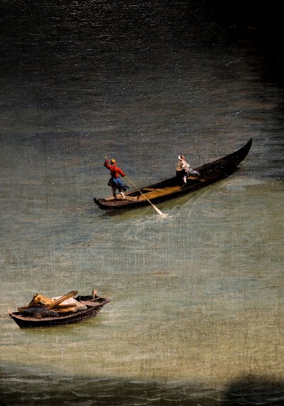 Utsikt fra Palazzo Balbi mot Rialtobroen av (1697-1768) Canaletto