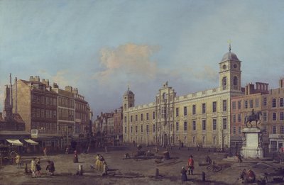 London, utsikt over Northumberland House, østover av Canaletto
