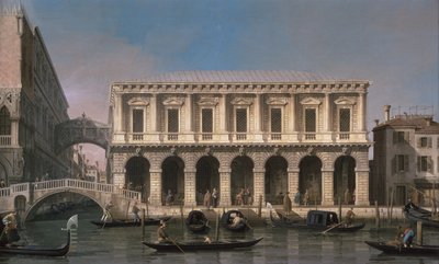 Sukkenes bro (olje på lerret) av Canaletto