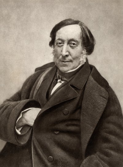 Gioachino (Antonio) Rossini (1792-1868) italienischer Komponist. Nach einem Foto von Nadar, Pseudonym von Gaspard-Felix Tournachon (1820-1910) von (1820-1910) Nadar
