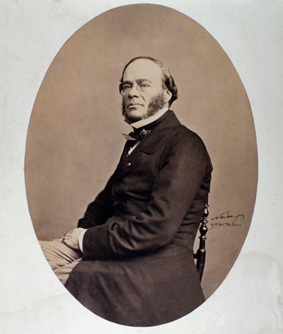 Portrett av Jacques Fromental Halevy (1799-1862) engelsk komponist Photograph Nadar (Felix Tournachon) 1800-tallet. Bologna, museo bibliografico musicale av Nadar