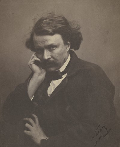 Selvportrett, ca. 1855 (s/hvitt-bilde) av Nadar