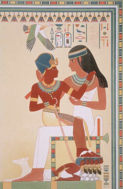 746.c.1. & f.8 Amounoph II og hans guvernante fra 