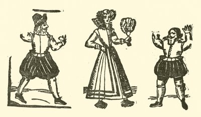 Illustrasjon for The Roxburghe Ballads (tresnitt) av (after) English School