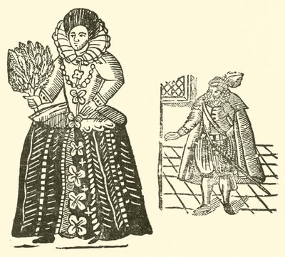 Illustrasjon for The Roxburghe Ballads (tresnitt) av (after) English School
