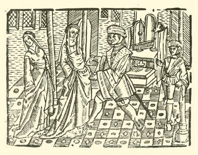 Illustrasjon for The Roxburghe Ballads (tresnitt) av (after) English School