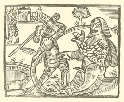 Illustrasjon for The Roxburghe Ballads (tresnitt) av (after) English School
