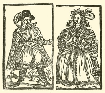 Illustrasjon for The Roxburghe Ballads (tresnitt) av (after) English School