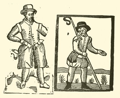 Illustrasjon for The Roxburghe Ballads (tresnitt) av (after) English School