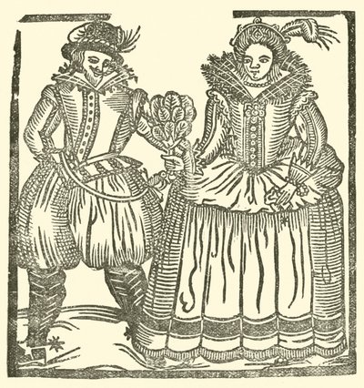 Illustrasjon for The Roxburghe Ballads (tresnitt) av (after) English School