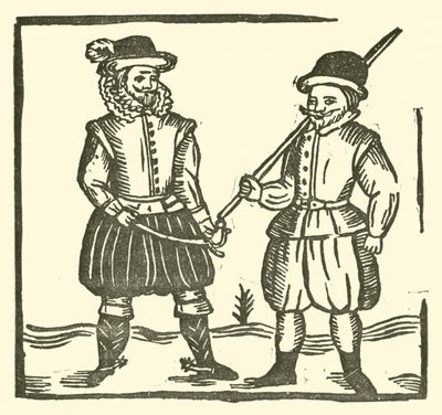 Illustrasjon for The Roxburghe Ballads (tresnitt) av (after) English School