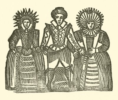 Illustrasjon for The Roxburghe Ballads (tresnitt) av (after) English School