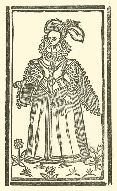 Illustrasjon for The Roxburghe Ballads (tresnitt) av (after) English School