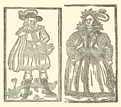 Illustrasjon for The Roxburghe Ballads (tresnitt) av (after) English School