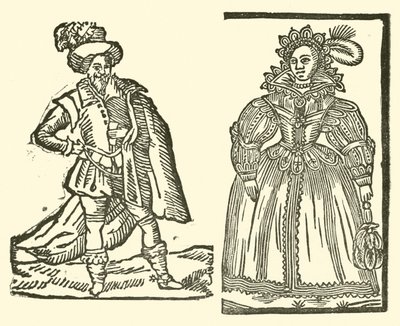 Illustrasjon for The Roxburghe Ballads (tresnitt) av (after) English School