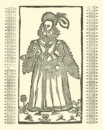 Illustrasjon for The Roxburghe Ballads (tresnitt) av (after) English School