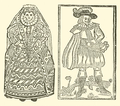 Illustrasjon for The Roxburghe Ballads (tresnitt) av (after) English School