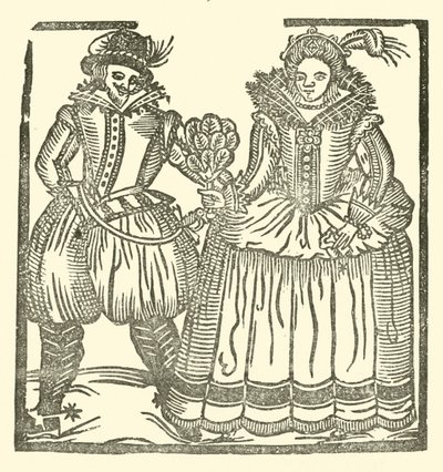 Illustrasjon for The Roxburghe Ballads (tresnitt) av (after) English School