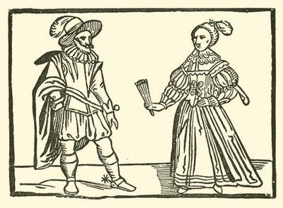 Illustrasjon for The Roxburghe Ballads (tresnitt) av (after) English School