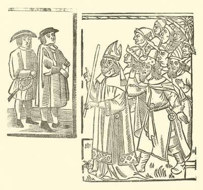 Illustrasjon for The Roxburghe Ballads (tresnitt) av (after) English School