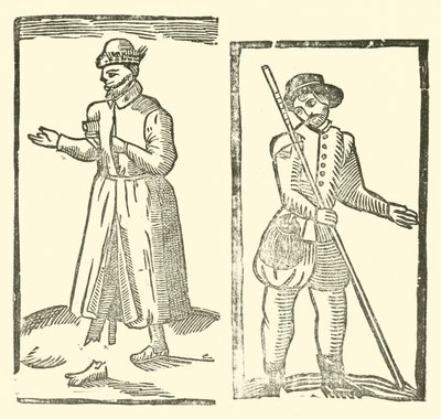 Illustrasjon for The Roxburghe Ballads (tresnitt) av (after) English School