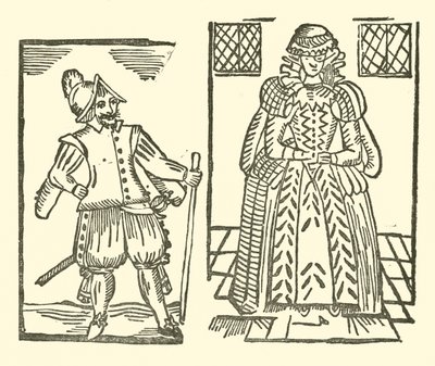 Illustrasjon for The Roxburghe Ballads (tresnitt) av (after) English School