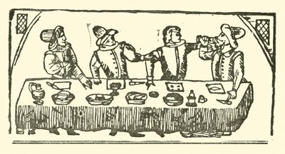 Illustrasjon for The Roxburghe Ballads (tresnitt) av (after) English School