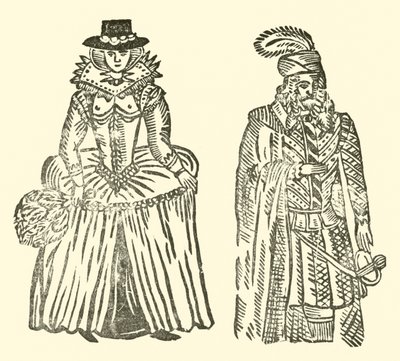 Illustrasjon for The Roxburghe Ballads (tresnitt) av (after) English School